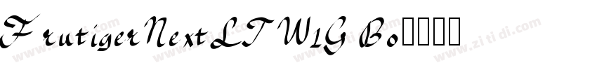 FrutigerNextLTW1G Bo字体转换